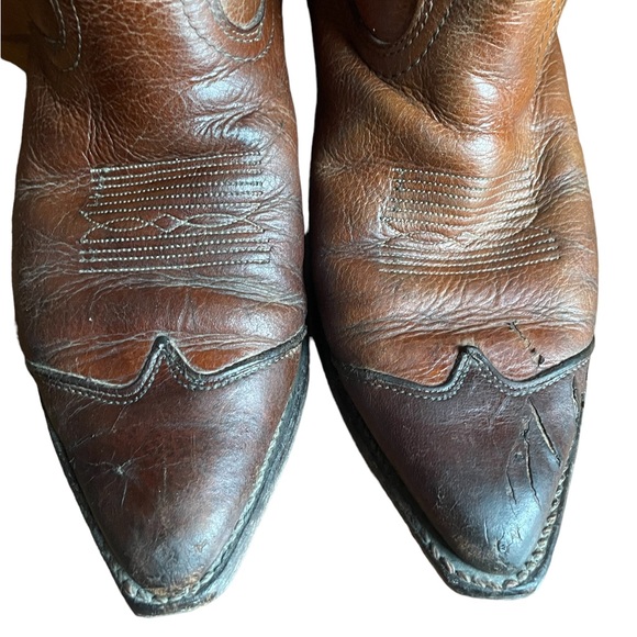 Continental Mens Cowboy Boots Brown Leather - Picture 7 of 13